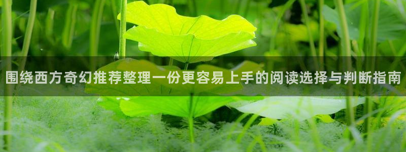 漫画岛:围绕西方奇幻推荐整理一份更容易上手的阅读选择与判断指南